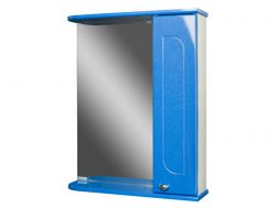 Шкаф зеркало Радуга Синий металлик 60 левый/правый