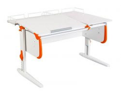Парта СУТ.25-01 белый с оранжевым