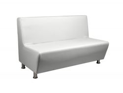 Диван кожаный Рон белый