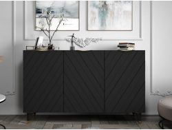 Комодино ПМ-390.12 Черный софт, Черный