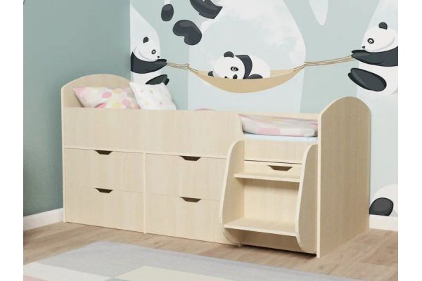 Кровать Малыш-7 Дуб