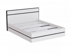 Кровать 1600 мм МС Аркон Белый/Бетон Темный