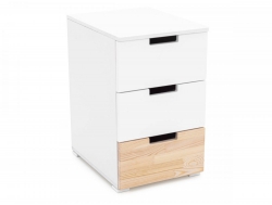 Тумба Svogen с 3-мя ящиками натура-белый
