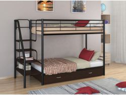 Двухъярусная кровать Толедо Я черный-венге